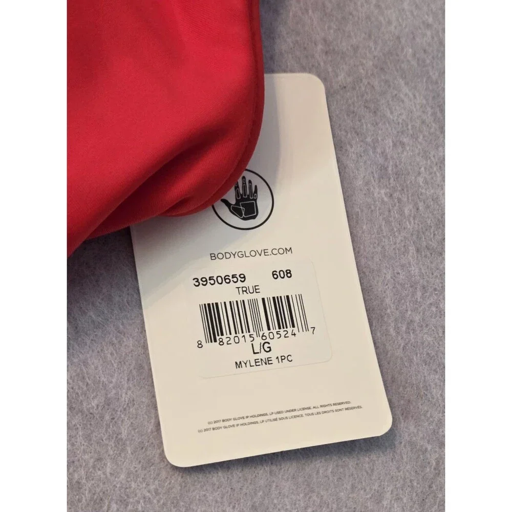 Body Glove Women's Red One Piece Swimsuit Racerback Athletic Swimwear NWT